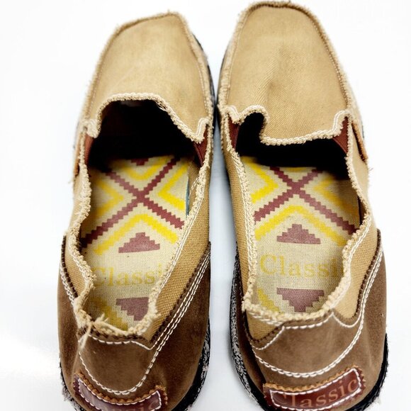 Mens Classic Casual Slip-On Loafers Size M12 brown - Picture 6 of 15